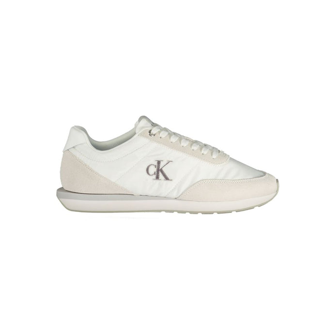Calvin Klein White Polyester Men Sneaker Calvin Klein
