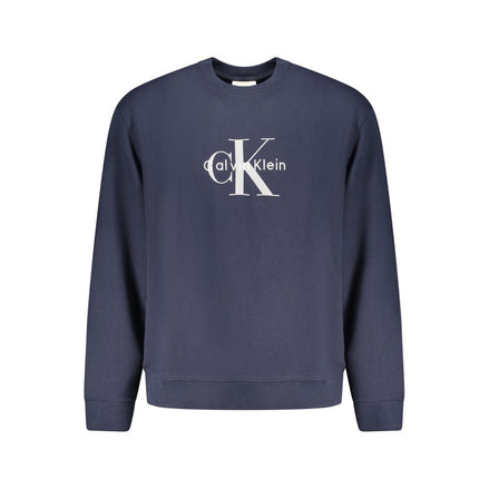 Calvin Klein Blue Cotton Men Sweater Calvin Klein