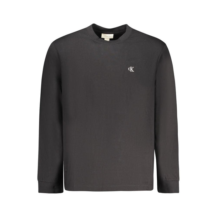 Calvin Klein Black Cotton Men T-Shirt Calvin Klein