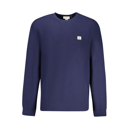 Calvin Klein Blue Cotton Men Sweater Calvin Klein