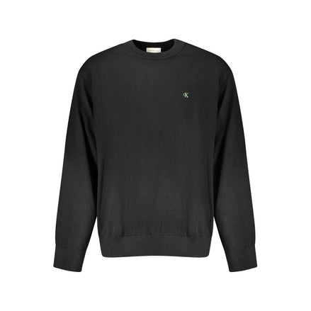 Calvin Klein Black Cotton Men Sweater Calvin Klein