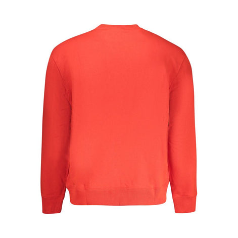 Calvin Klein Red Cotton Men Sweatshirt Calvin Klein