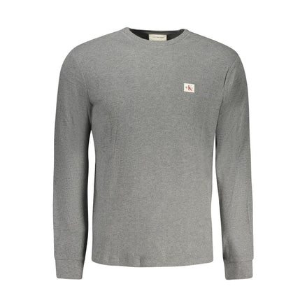 Calvin Klein Gray Cotton Men Sweater Calvin Klein
