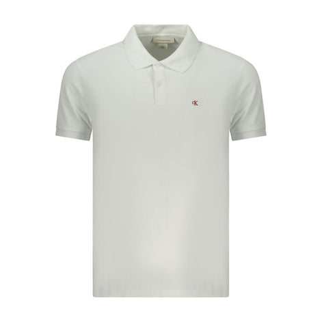 Calvin Klein Bianco Cotton Men Polo Calvin Klein