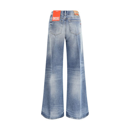 Diesel Light Blue Cotton Bootcut Jeans Diesel