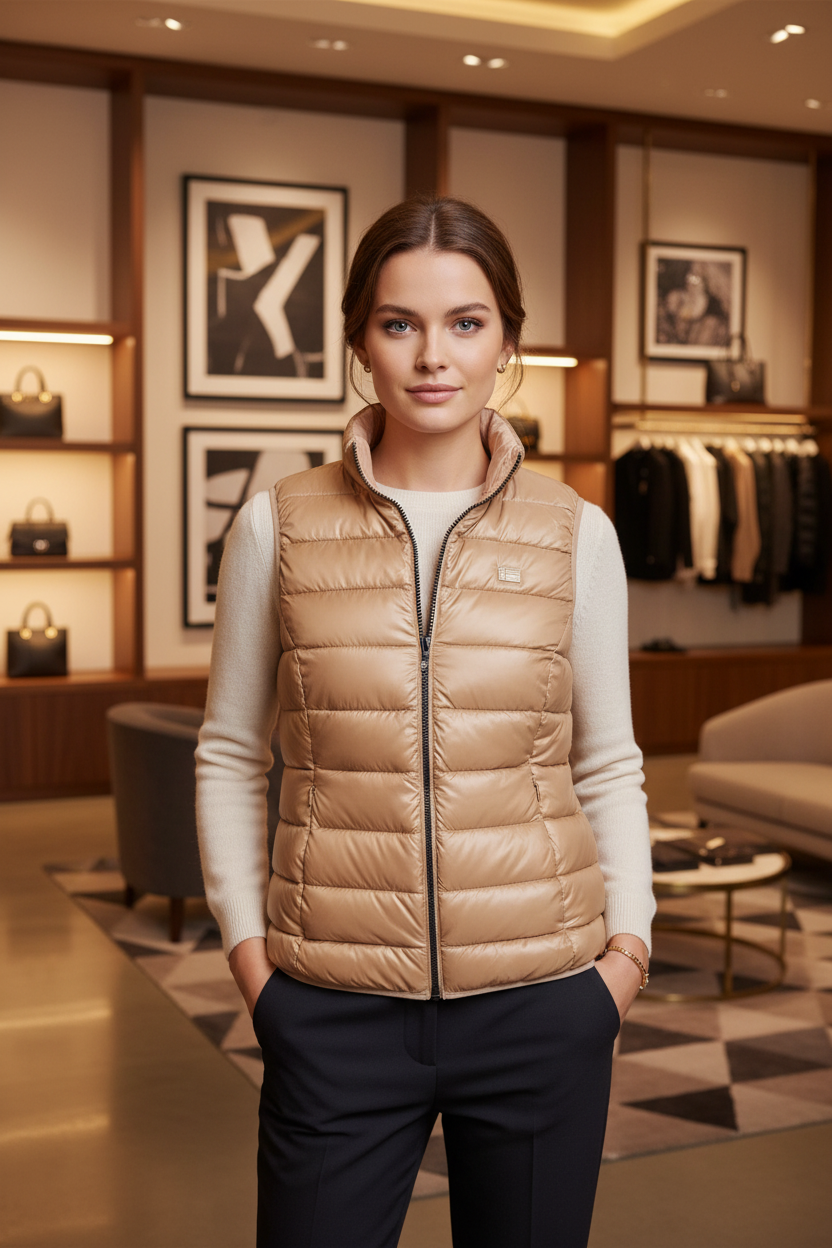 Norway 1963 Rosa Poliammide Women's Gilet Norway 1963