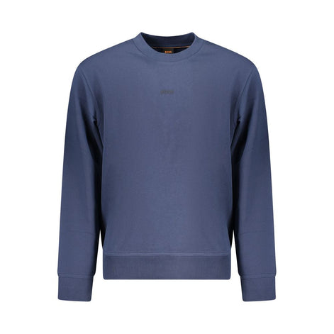Hugo Boss Blue Cotton Men's Sweatshirt Hugo Boss