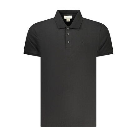 Calvin Klein Black Cotton Men Polo Shirt Calvin Klein