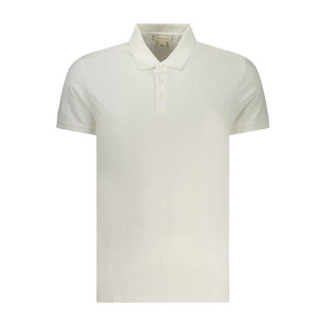 Calvin Klein White Cotton Men Polo Shirt Calvin Klein