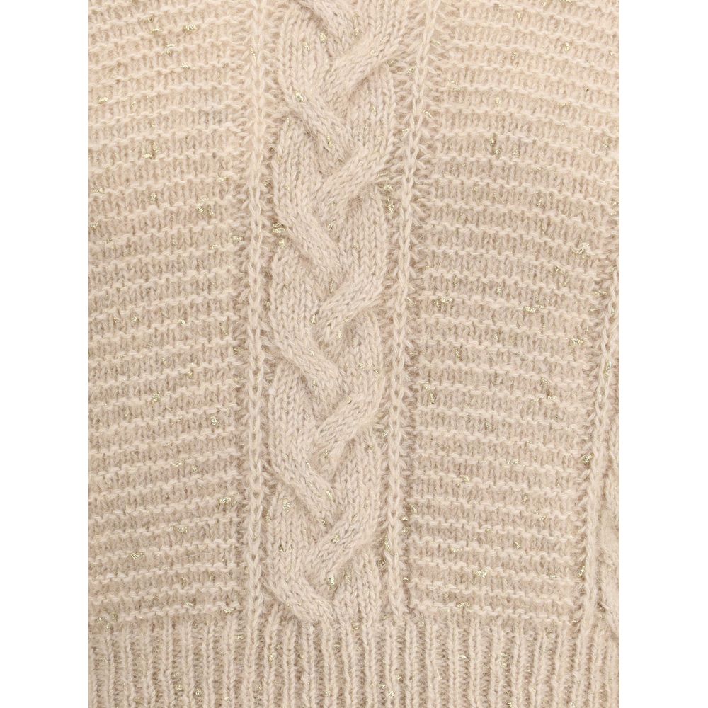 Max Mara Beige Polyamide Sweatshirt Max Mara