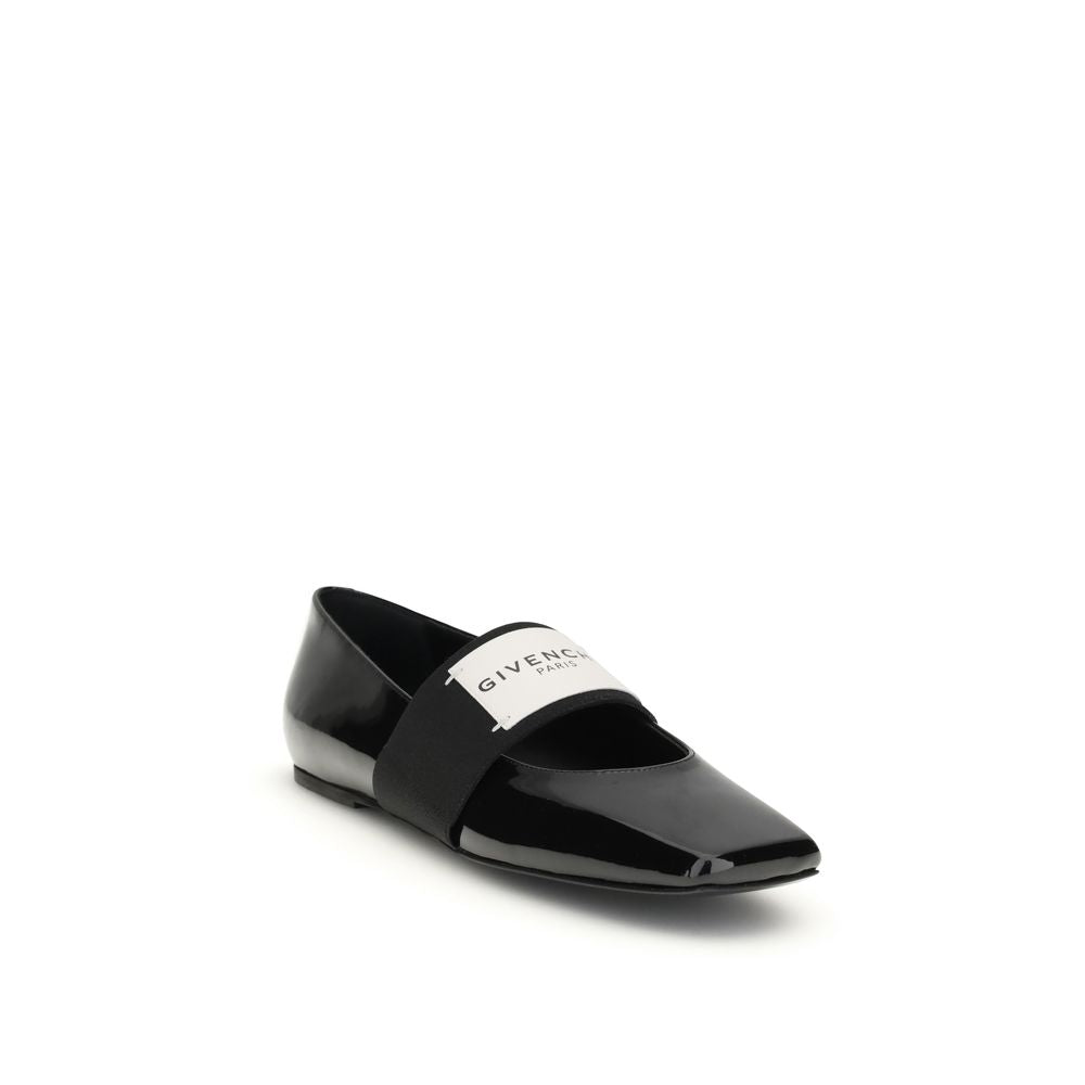 Givenchy Black Leather Ballet Flats Givenchy