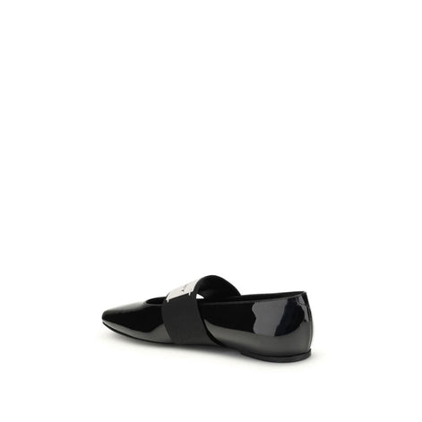 Givenchy Black Leather Ballet Flats Givenchy
