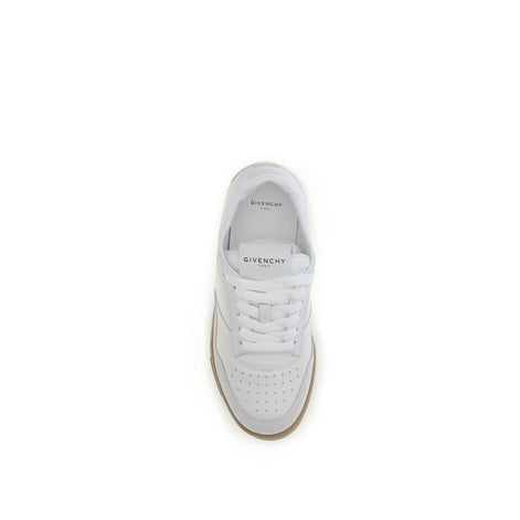 Givenchy White Calf Leather Bos Taurus Chunky Sneakers Givenchy