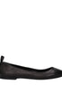 The Attico Black Leather Ballet Flats The Attico