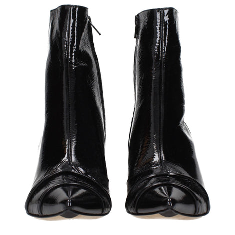 Maison Margiela Black Leather Ankle Boots
