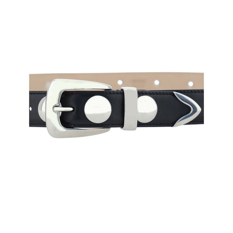 Khaite Black Calf Leather Bos Taurus Regular Belt Khaite