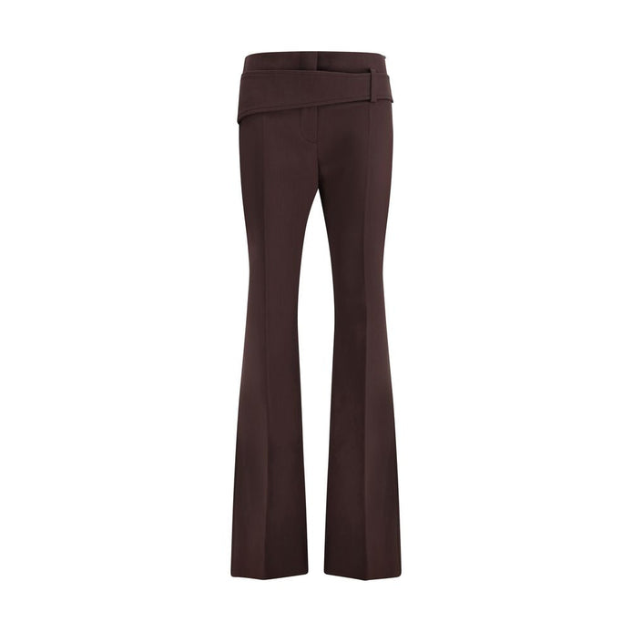 Max Mara Purple Polyester Dress Pants Max Mara