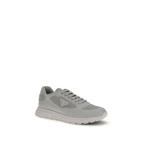 Prada Gray Rubber Athletic Sneakers Prada