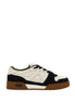 Fendi Black Calf Leather Bos Taurus Low Top Sneakers Fendi