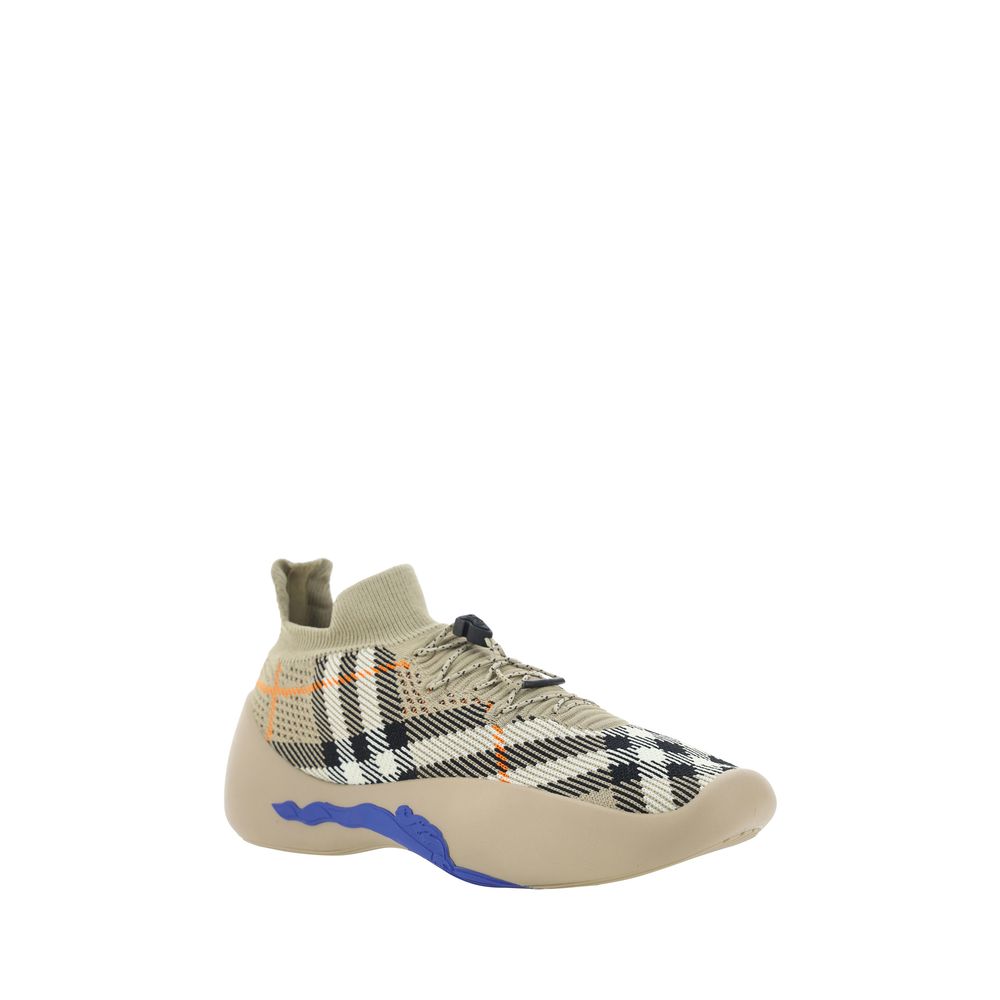 Burberry Brown Rubber Athletic Sneakers Burberry