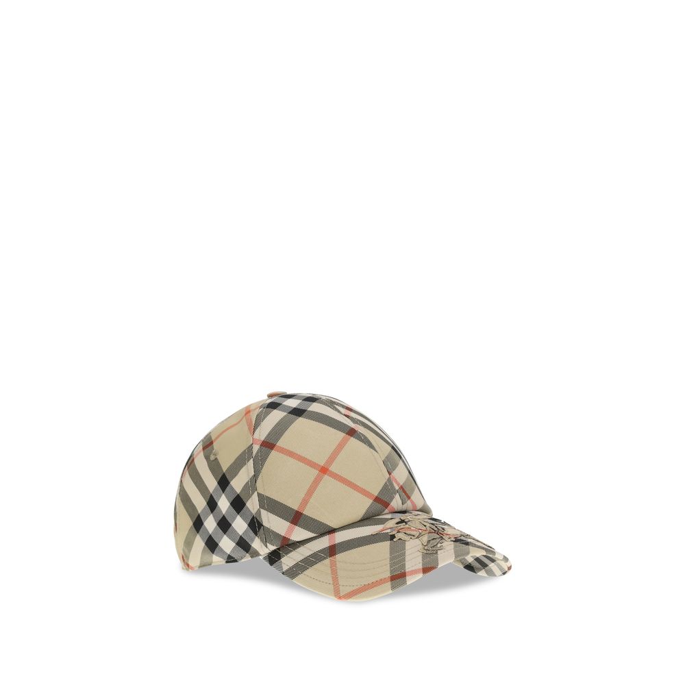 Burberry Beige Cotton Cap (Baseball Hat) Burberry