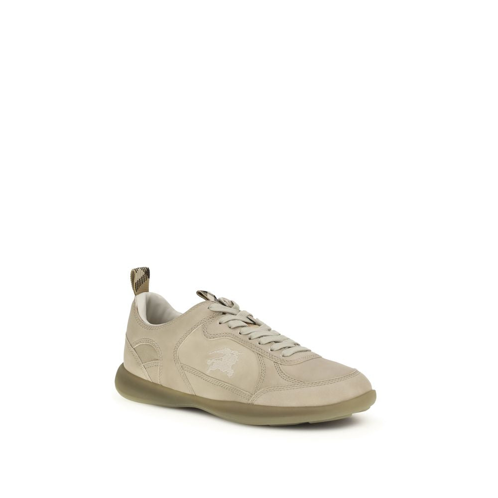 Burberry Beige Calf Leather Bos Taurus Athletic Sneakers Burberry