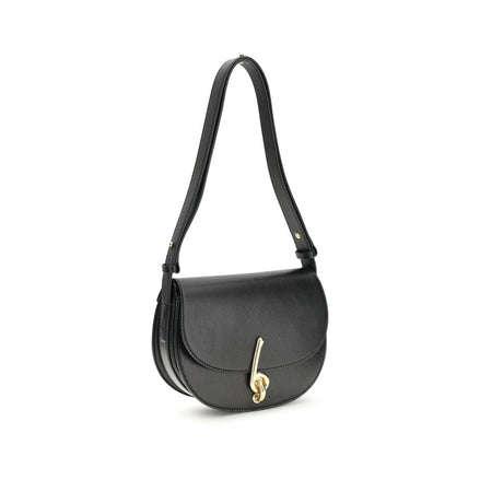Burberry Black Calf Leather Bos Taurus Shoulder Bag Burberry