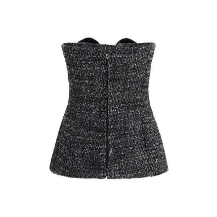 Diesel Gray Polyester Top Diesel