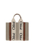 Chloé Brown Canvas Handbag Chloé