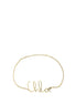 Chloé Gold Brass Thin Belt Chloé