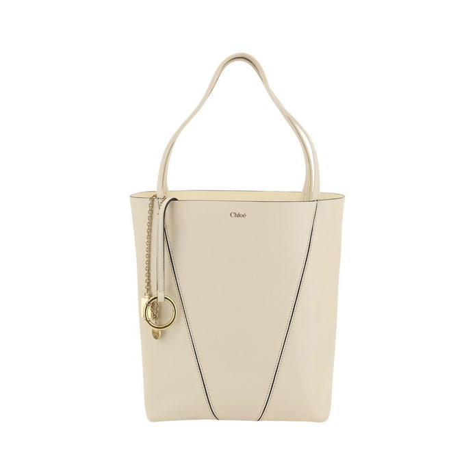 Chloé Cream Calf Leather Bos Taurus Shoulder Bag Chloé