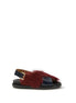 Marni Multicolor Calf Leather Bos Taurus Flat Sandals Marni