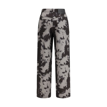 Fendi Black Cotton Straight-Leg Jeans Fendi