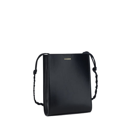 Jil Sander Black Calf Leather Bos Taurus Shoulder Bag Jil Sander