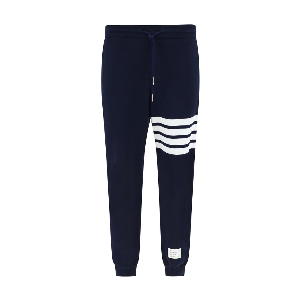 Thom Browne Blue Cotton Casual Pants Thom Browne