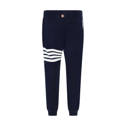 Thom Browne Blue Cotton Casual Pants Thom Browne