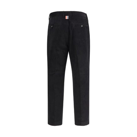 Thom Browne Black Cotton Chino Pants Thom Browne