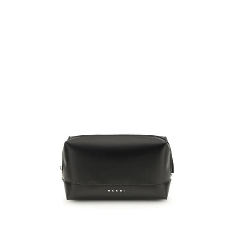 Marni Black Calf Leather Bos Taurus Shoulder Bag Marni
