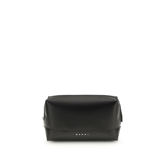 Marni Black Calf Leather Bos Taurus Shoulder Bag Marni