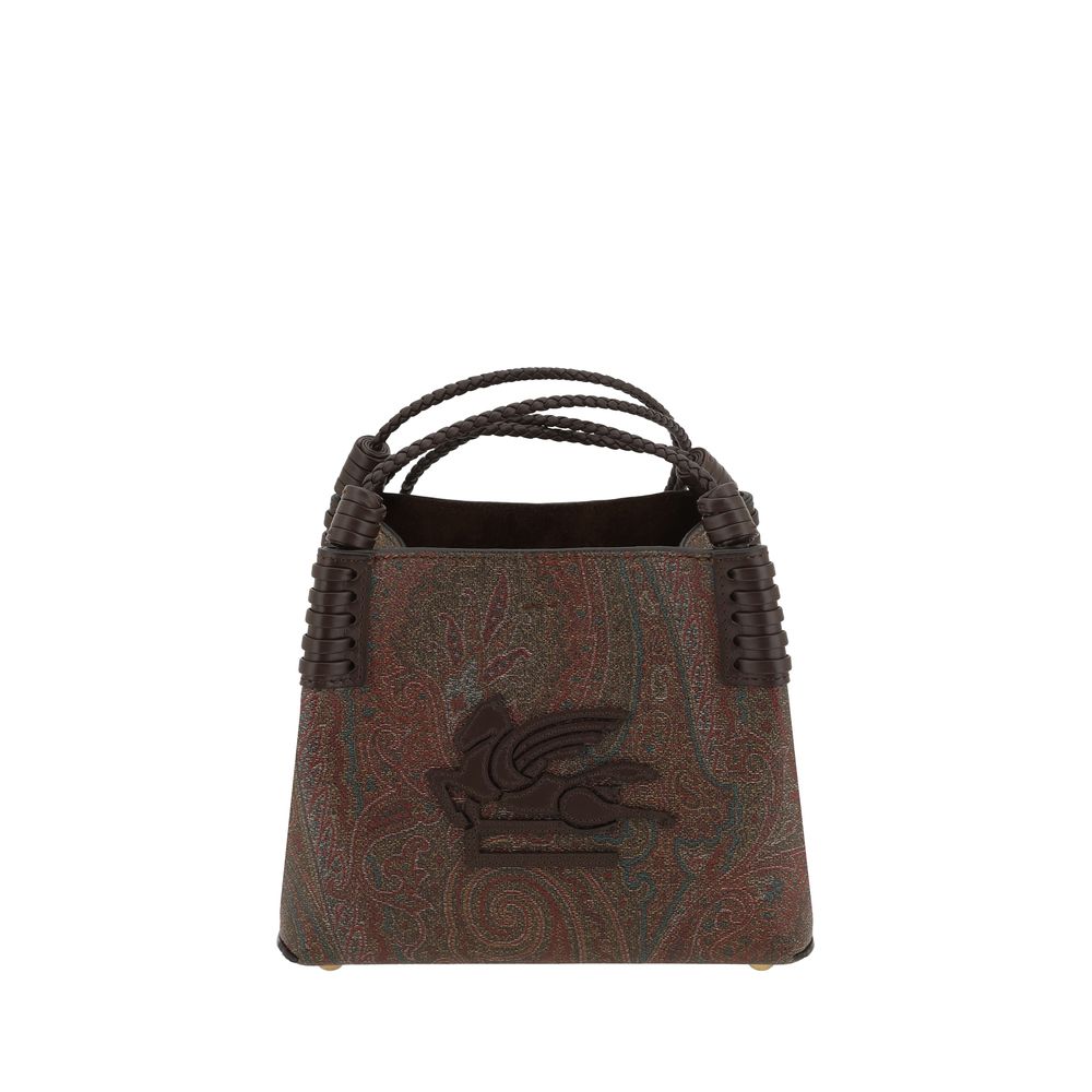 Etro Brown Fabric Handbag Etro