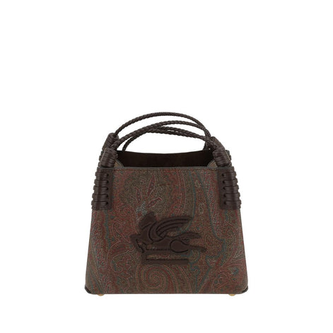 Etro Brown Fabric Handbag Etro