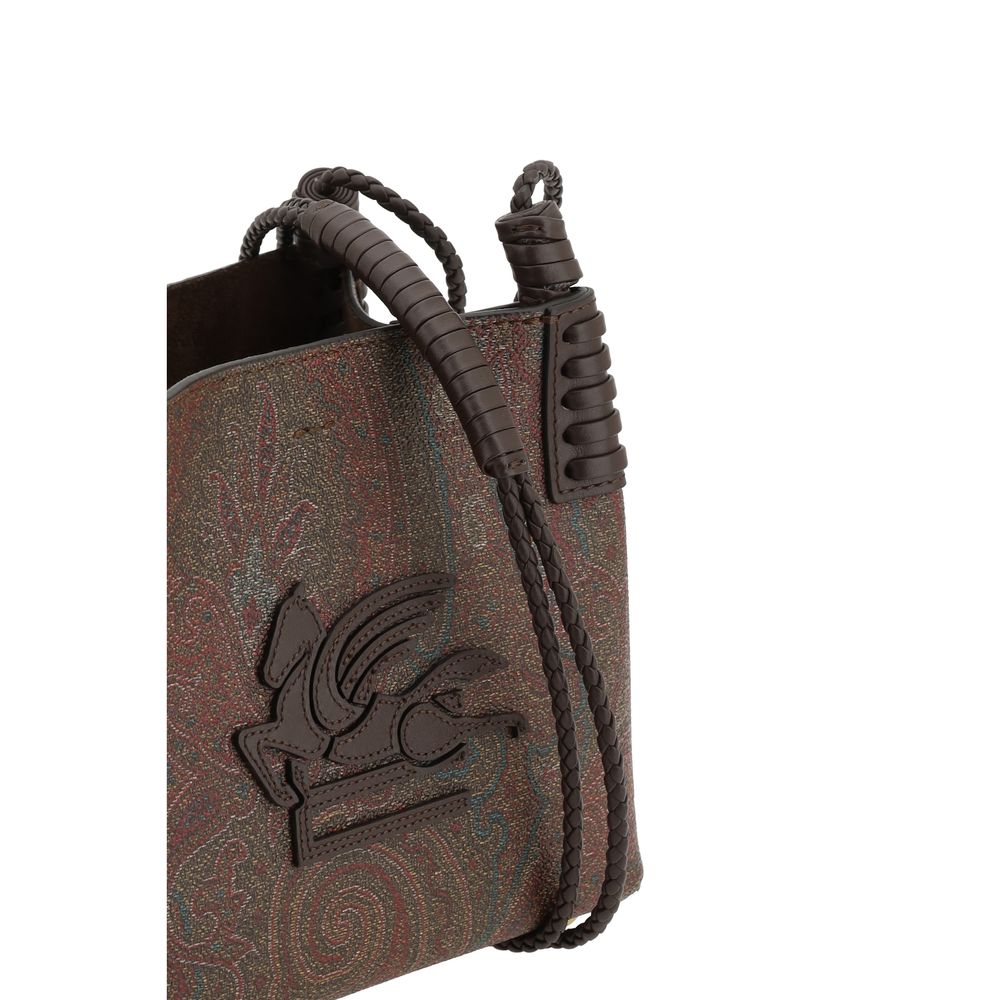 Etro Brown Fabric Handbag Etro