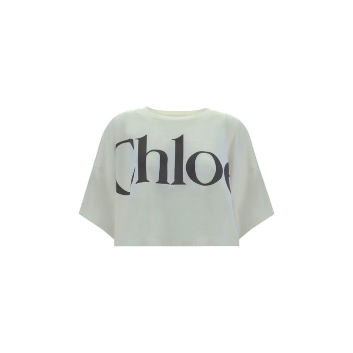 Chloé White Cotton T-Shirt Chloé