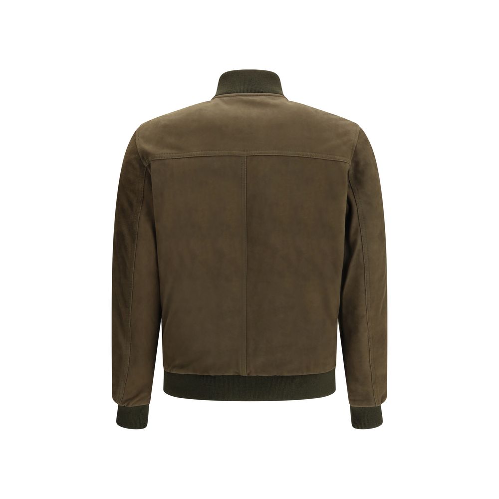Valstar Brown Calf Leather Bos Taurus Bomber Valstar