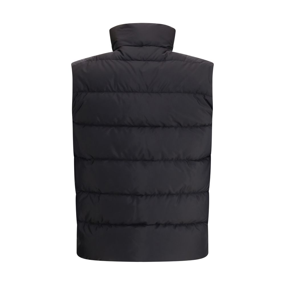 Prada Black Recycled Polyamide Sleveless Jacket Prada