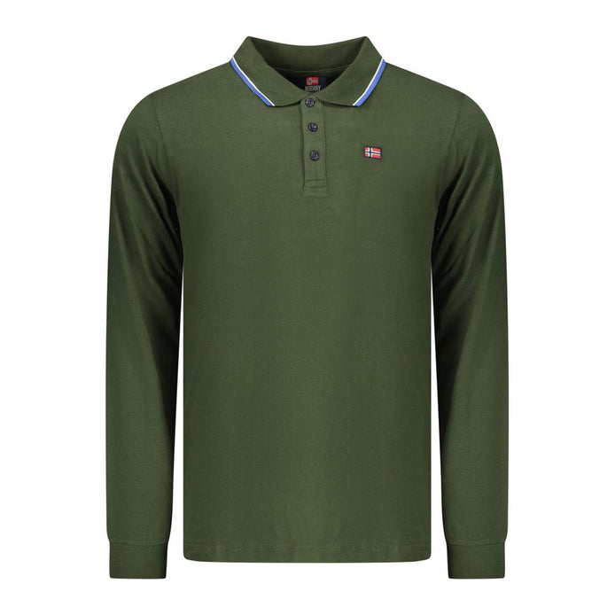 Norway 1963 Green Cotton Men Polo Shirt Norway 1963