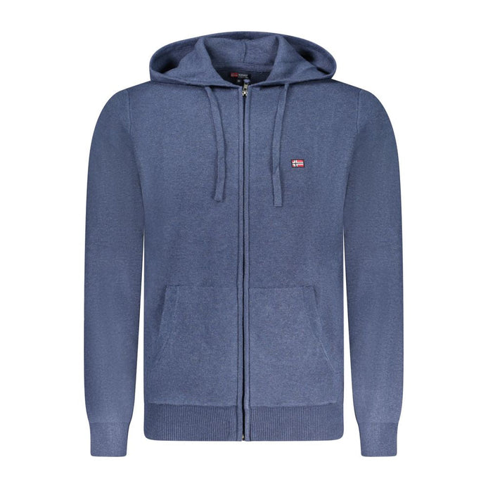 Norway 1963 Blue Polyester Men Cardigan Norway 1963