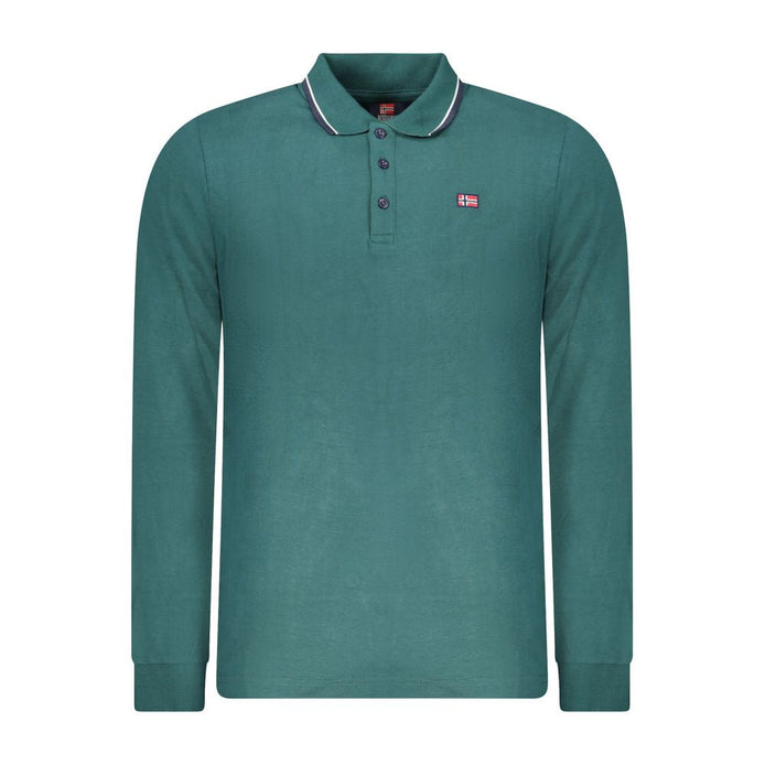 Norway 1963 Green Cotton Men Polo Shirt Norway 1963