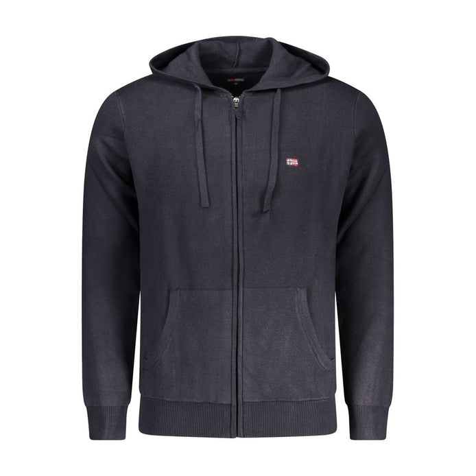 Norway 1963 Blue Polyester Men Cardigan Norway 1963