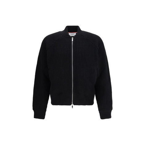 Thom Browne Black Wool Bomber Thom Browne